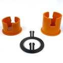 GaffGun Universal Gaffers Tape Core Adapter - includes 2 and 3-inch Adapter and Snap Ring
