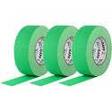 Photo of Pro Tapes Pro-Gaff Gaffers Tape FGT3-50 3-Pack - 3 Inch x 50 Yards - Digital Key Fluorescent Green