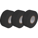 Photo of Pro Tapes Pro-Gaff Gaffers Tape BGT1-12 3-Pack - 1 Inch x 12 Yards - Black
