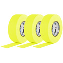 Photo of Pro Tapes Pro-Gaff Gaffers Tape YGT-50 3-Pack - 2 Inch x 50 Yards - Fluorescent Yellow