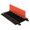 Photo of Guard Dog Low Profile-5 Channel with ADA Ramps - 3 Foot - Orange Lid/Black Base