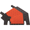 Photo of Guard Dog 45 Degree Left Turn For 5 Ch Cable Protector - Orange Lid/Black Ramps