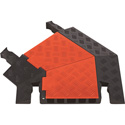 Guard Dog 45 Degree Left Turn For 5 Ch Cable Protector - Orange Lid/Black Ramps