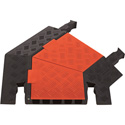 Photo of Guard Dog 45 Degree Right Turn For 5 Ch Cable Protector - Orange Lid/Black Ramps