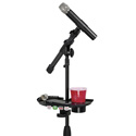 Gator Frameworks GFW-MICACCTRAY Mic Stand Accessory Tray with Drink Holder