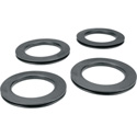 4 Inch Black Ganging Grommet Ring - 4 Pieces