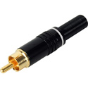 Gold RCA Male Solder Type White