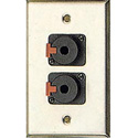 Photo of My Custom Shop 1-Gang Contractor Series Wall Plate w/ 2 Latching 1/4 Inch Jacks
