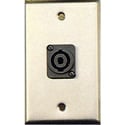 Photo of My Custom Shop GP-WPL1123 1-Gang Contractor Series Wall Plate w/ 1 speakON Style Connector