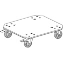 Add-on Grundorf RS-D-LC2B 4in Large Caster Two Brakes Dolly Plate For Grundorf Carpet Series RS-18D Rack Shell