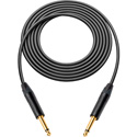 Photo of Sescom GS6-TSTS-10 Canare GS-6 & Neutrik 1/4 TS Mono Male to Male Instrument Cable - Black - 10 Foot