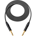 Photo of Sescom Canare GS-6 & NEUTRIK 1/4 TS Mono Male to Male Instrument Cable - Black - 25 Foot