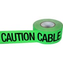 Photo of Pro Tapes 001CC350MFLGRN Hot Green CAUTION CABLE Tape 3 Inch x 60 Yard