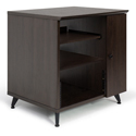 Photo of Gator Frameworks GFW-ELITESIDECAR Elite Furniture Series Rolling Rack Sidecar Cabinet - Dark Walnut Brown