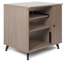 Photo of Gator Frameworks GFW-ELITESIDECAR Elite Furniture Series Rolling Rack Sidecar Cabinet - Driftwood Gray