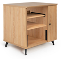 Photo of Gator Frameworks GFW-ELITESIDECAR Elite Furniture Series Rolling Rack Sidecar Cabinet - Natural Maple