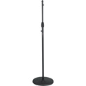 Gator Frameworks Roundbase Mic Stand with 12 Inch Round Base and Standard Twist Clutch