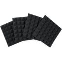 Photo of Gator Frameworks GFW-ACPNL1212PCHA-4PK 2-Inch Thick 12x12 Pyramid Acoustic Foam Panels - Charcoal - 4 Pack