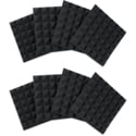 Photo of Gator Frameworks GFW-ACPNL1212PCHA-8PK 2-Inch Thick 12x12 Pyramid Acoustic Foam Panels - Charcoal - 8 Pack