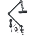 Photo of Gator Frameworks GFWMICBCBM4000 Pro Desktop Broadcast/Podcast Microphone Boom Stand with On-Air Indicator