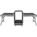 Photo of Gator GTOUR16U-TBL G-TOUR 16RU ATA Wood Rack Case with Tables & Casters - B-Stock (Open Box/Dent Damage on Side)