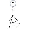 Gator GFW-RINGLIGHTTRIPD 10-Inch LED Ring Light Stand with Phone Holder & Tripod Base