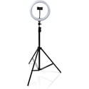 Gator GFW-RINGLIGHTTRIPD 10-Inch LED Ring Light Stand with Phone Holder & Tripod Base