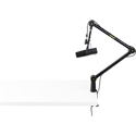 Shure by Gator Deluxe Articulating Desktop Mic Boom Stand for Desks up to 2.17 Inches Thick