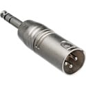 XLR3M to 1/4 Inch Male TRS Adaptor