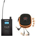 Photo of Galaxy Audio AS-1210RD 210 Channel Stereo Wireless Personal In-Ear Monitor Receiver with EB10 Earbuds - 584-607 MHz