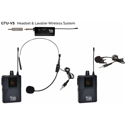 Galaxy Audio GTU-VSP5AB UHF Mini Dual Wireless System - Lav Mic & Headset Mic w/Transmitters & Dual Receiver