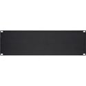 Photo of Middle Atlantic 4RU Blank Rack Panel - Black Brushed and Anodized Aluminum