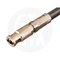 Gigatronix HD Micro BNC Straight Crimp Plug - Nickel Plated for Gigatronix UHD75-6/6XF and Belden 4694R Cables