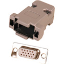 15-Pin HD Female D-Sub Connector with Plastic Hood  (DJ15HD and DE15B)