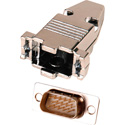 15-Pin HD Male D-Sub Connector with Metal Hood (DP15HD and 9H)