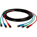 Laird Canare V3-4CFB RG59 3-Channel Component 3G-SDI BNC Video Snake Cable - 3 Foot