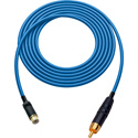 Photo of Laird HDAV-EXT-18IN-BE Belden 1505A RCA M to F Extension Cable For Audio or HD Video - 1.5 Foot Blue
