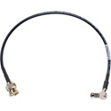 Laird HDBRA4855-B-01 Belden 4855R Standard BNC Male to Right Angle HD-BNC 4K 12G-SDI Video Patch Cable- 1 Foot