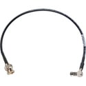 Photo of Laird HDBRA4855-B-01 Belden 4855R Standard BNC Male to Right Angle HD-BNC 4K 12G-SDI Video Patch Cable- 1 Foot