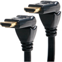 Photo of Connectronics v1.4 Male to Male HDMI Cable with 180 Degree Swivel Ends 3 Foot