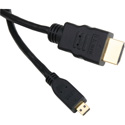 Micro HDMI Type D Male to HDMI Type A Male Cable 3 Foot