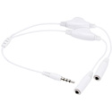 Photo of HeadSplitter Headphone Splitter Cable with Individual Volume Controls