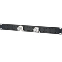 Camplex HF-1RU-10X 1RU 10-Position Universal SMPTE Feedthru Panel