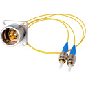 Camplex HF-EDWBI-ST-06IN LEMO EDW to Dual ST 900 micron Internal Fiber Optic Breakout Cable - 6 Inch