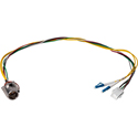 Photo of Camplex LEMO EDW to Duplex LC & 6-Pin AMP MATE-N-LOCK Power Fiber Breakout Cable - 18 Inch