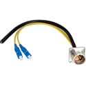 Photo of Camplex HF-EDWBP4SC LEMO EDW to Dual SC & Blunt Lead Power Fiber Breakout Cable - 18 Inch