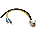 Photo of Camplex LEMO EDW to Dual ST & Blunt Lead Power Fiber Breakout Cable - 24 Inch