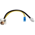 Photo of Camplex HF-EDWBP8LC-06IN LEMO EDW to Duplex LC & 6-Pin RG MATE-N-LOCK Power Fiber Breakout Cable - 6 Inch