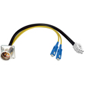 Photo of Camplex HF-EDWBP8SC-18IN LEMO EDW to Dual SC & 6-Pin RG MATE-N-LOCK Power Fiber Breakout Cable - 18 Inch