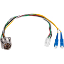 Photo of Camplex LEMO EDW to Dual SC & 6-Pin RG MATE-N-LOCK Power Fiber Breakout Cable - 24 Inch